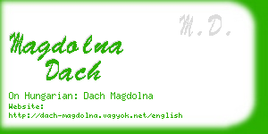 magdolna dach business card